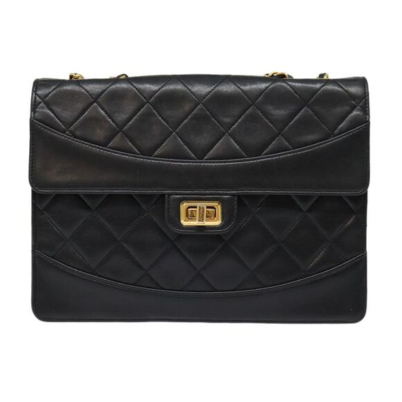 Chanel Handbags - Chanel Single Flap Black Leather Shoulder Bag (Pre-Owned)